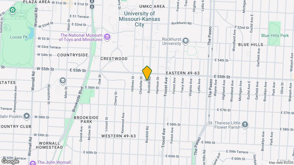 5524 Rockhill Rd Map and Location Details