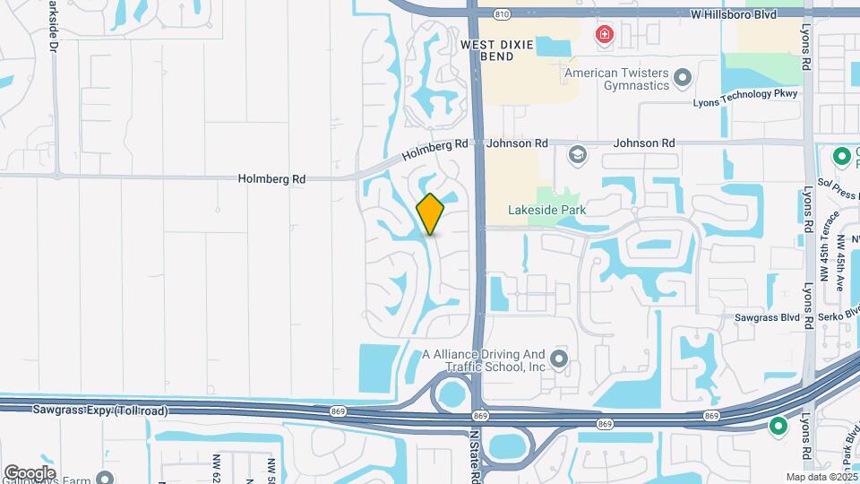 6231 NW 58th Way Map and Location Details
