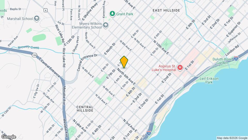 609 E 6th St, Unit 1E Map and Location Details