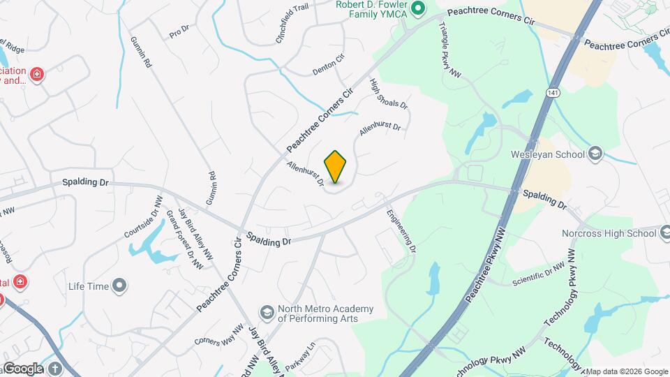 3809 Allenhurst Dr Map and Location Details