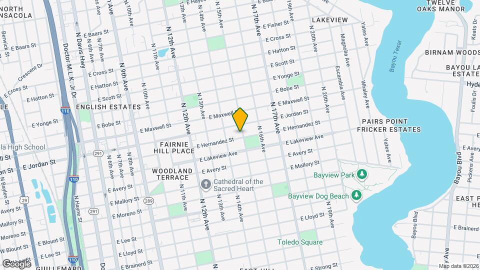 1466 E Hernandez St Map and Location Details