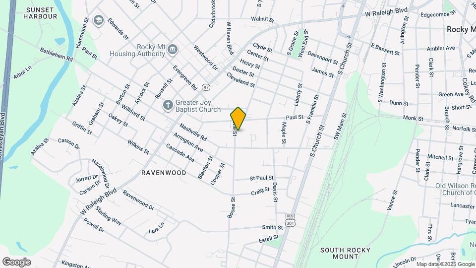 1219 Boone St Map and Location Details