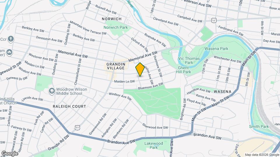 1733 Maiden Ln SW Map and Location Details