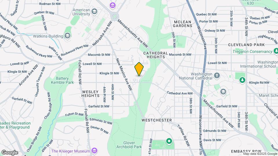 4201 Cathedral Ave NW, Unit 912E Map and Location Details