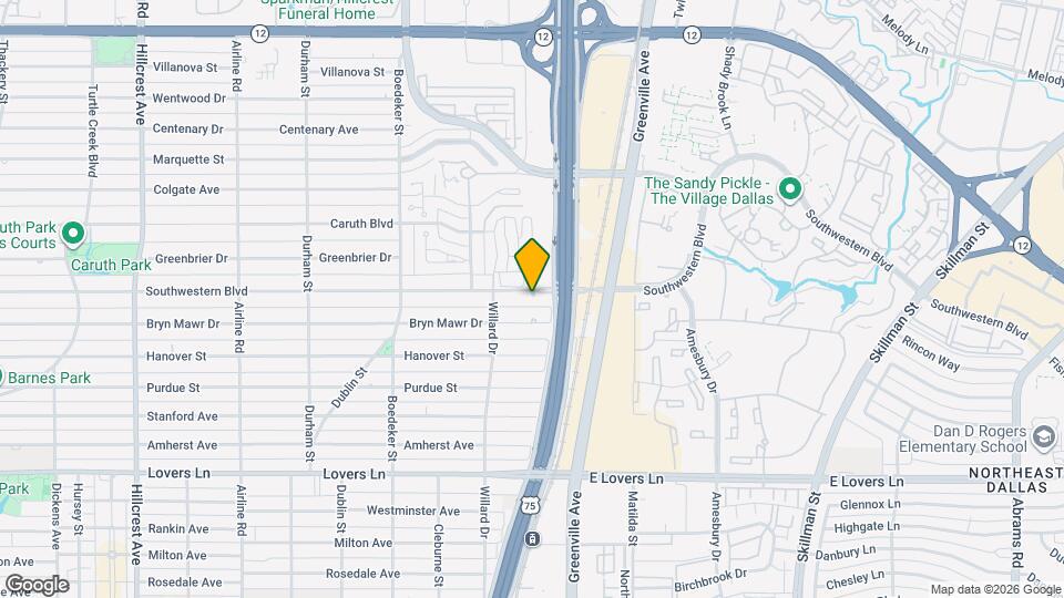 7838 Southwestern Blvd Map and Location Details