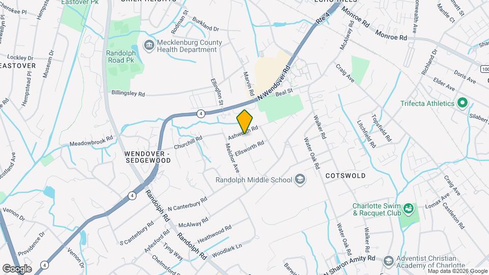 500 Ashworth Rd Map and Location Details