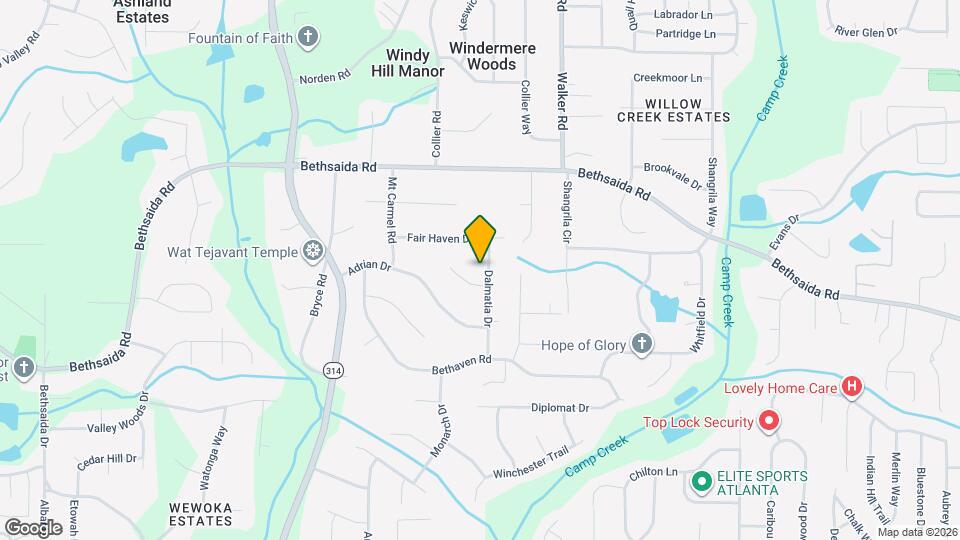 7037 Dalmatia Dr Mapa y Detalles de la Ubicación