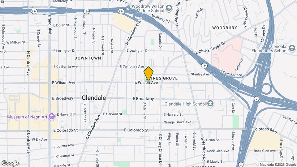 1110 E Wilson Ave Map and Location Details