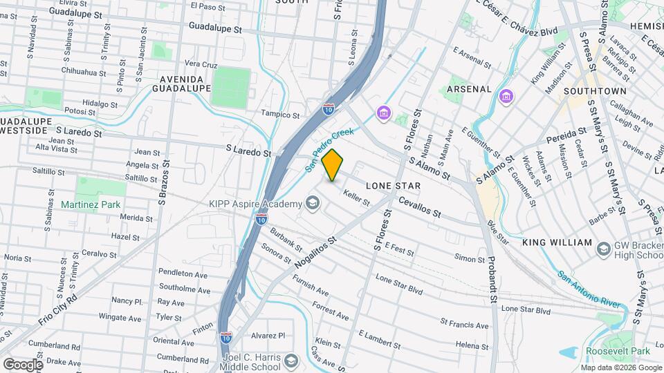 308 Keller St Map and Location Details