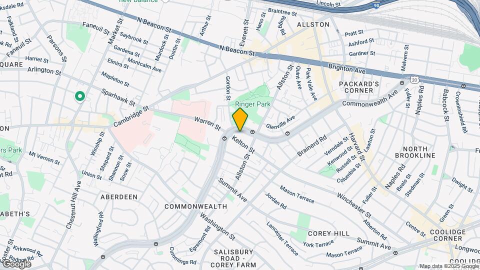 1418 Commonwealth Ave, Unit 6 Mapa y Detalles de la Ubicación