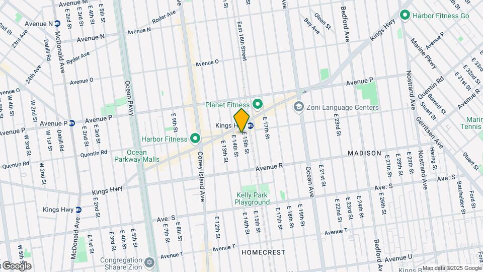 1704 E 15th St Map and Location Details
