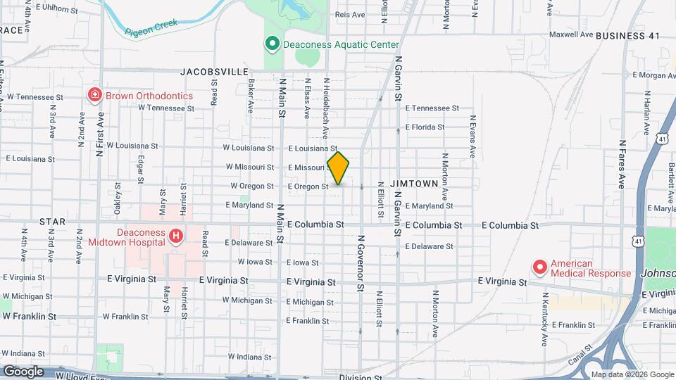 217 E Oregon St Mapa y Detalles de la Ubicación