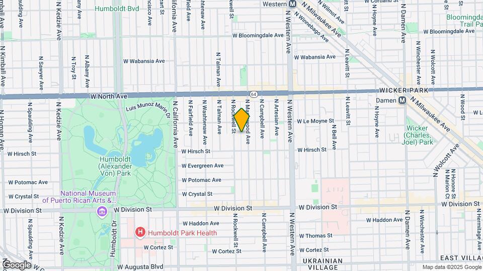 1430 N Maplewood Ave Map and Location Details
