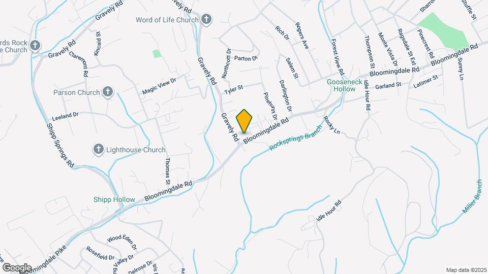 1404 Bloomingdale Rd Map and Location Details