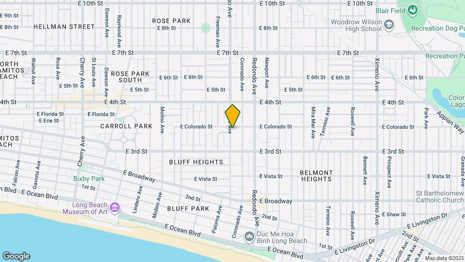340 Obispo Ave Map and Location Details
