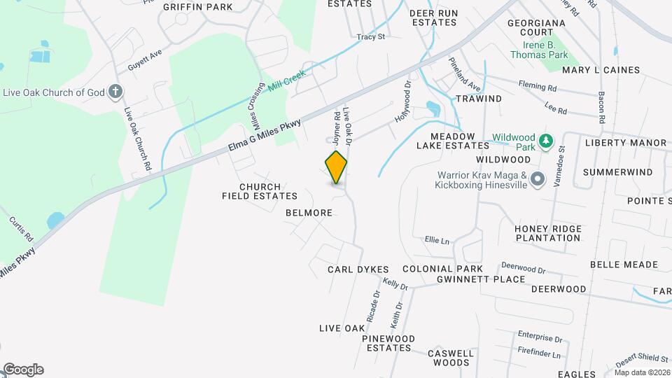 995 Live Oak Dr Map and Location Details