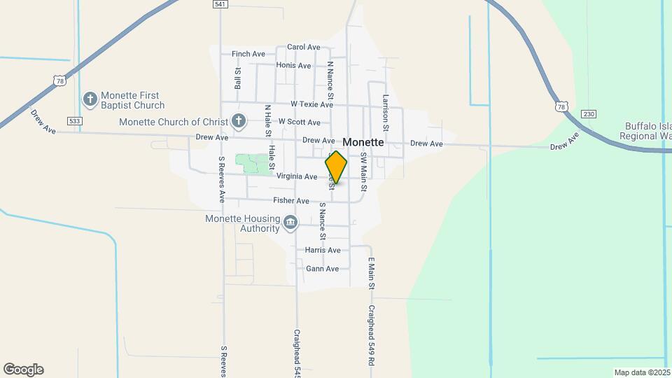 206 S Nance St Map and Location Details