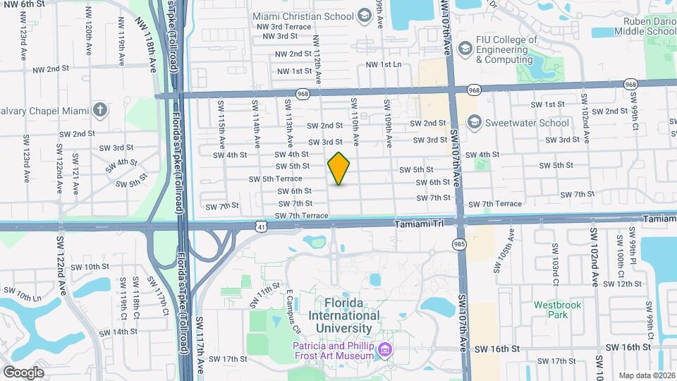 11134 SW 6th St, Unit R Map and Location Details