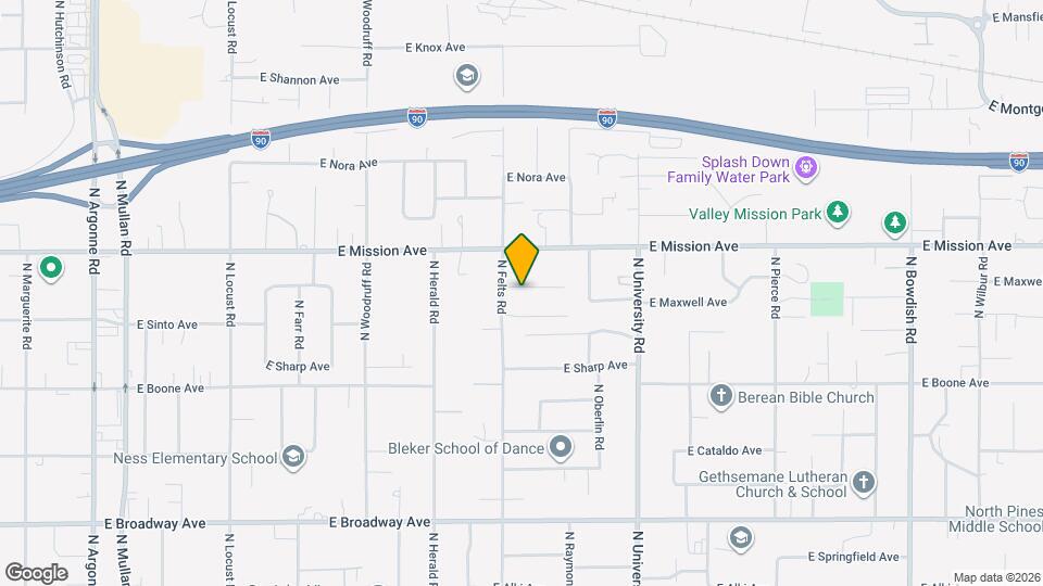 10317-10319 E Maxwell Ave Map and Location Details