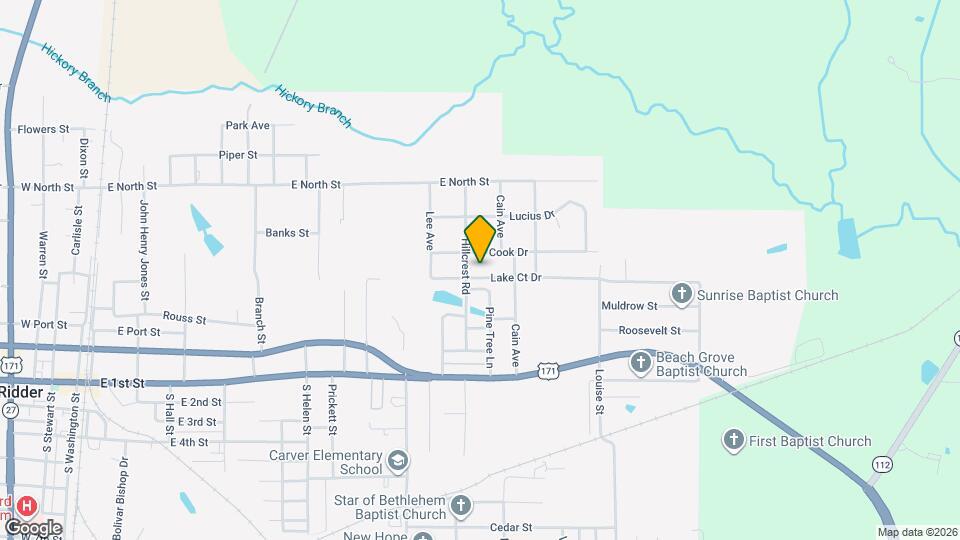 909 Lake Ct Dr Mapa y Detalles de la Ubicación