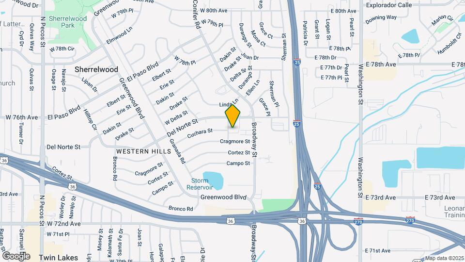 7550 Bannock St Map and Location Details