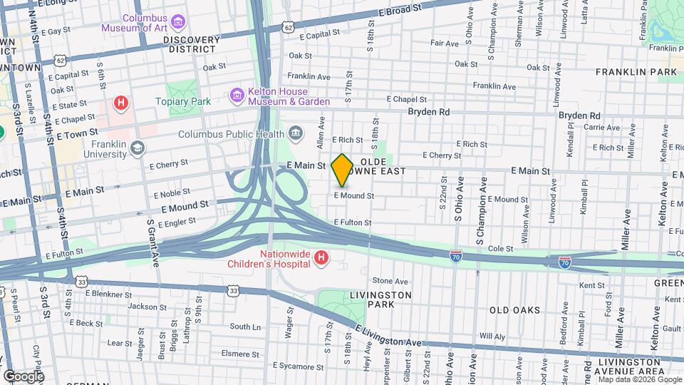 794 E Mound St Map and Location Details