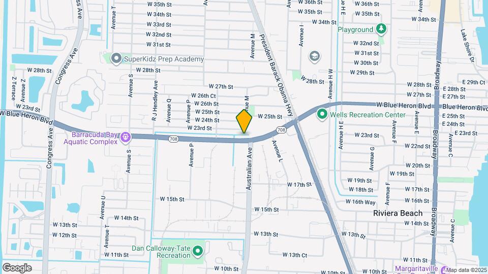 1100 W Blue Heron Blvd Map and Location Details