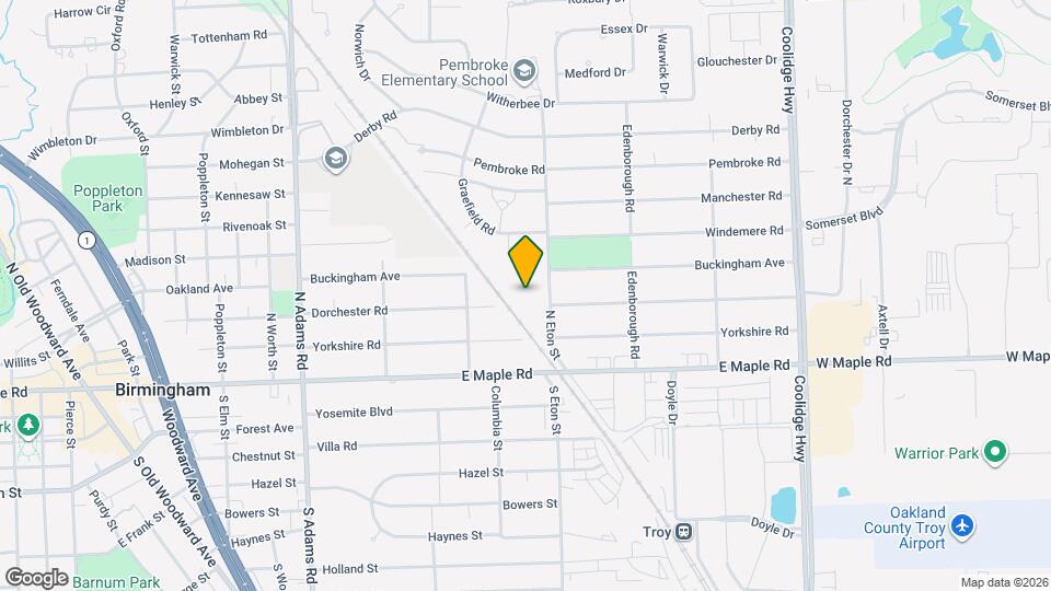 323 N Eton St, Unit G Mapa y Detalles de la Ubicación