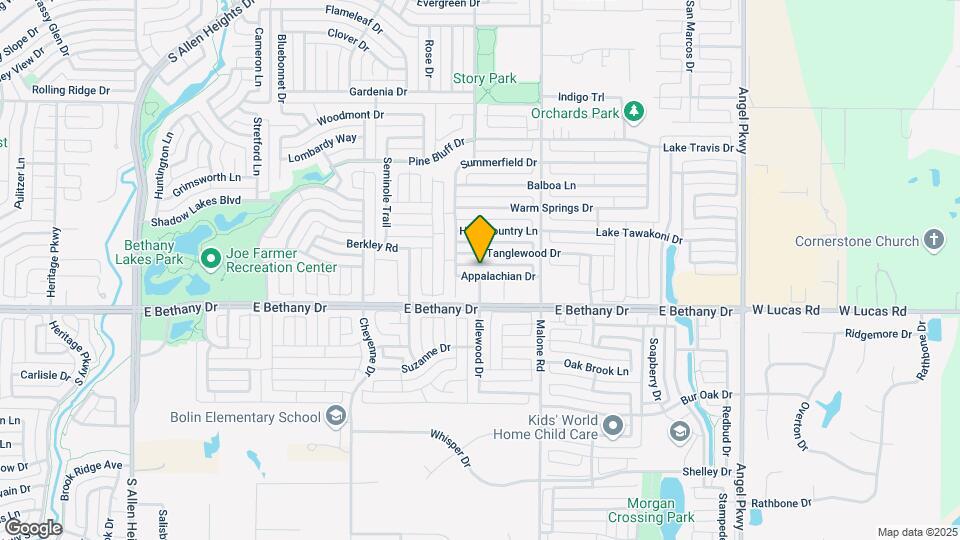 1509 Appalachian Dr Map and Location Details