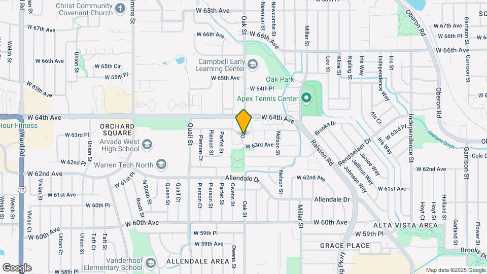 6310 Oak St Map and Location Details