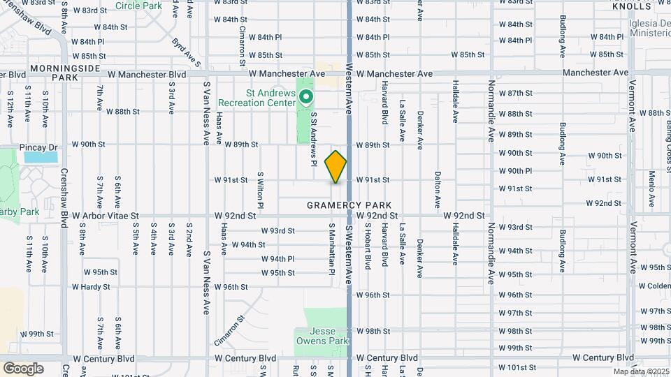 9112 S Manhattan Pl Map and Location Details