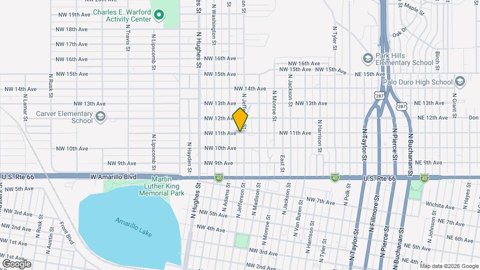 1017 N Jefferson St Map and Location Details