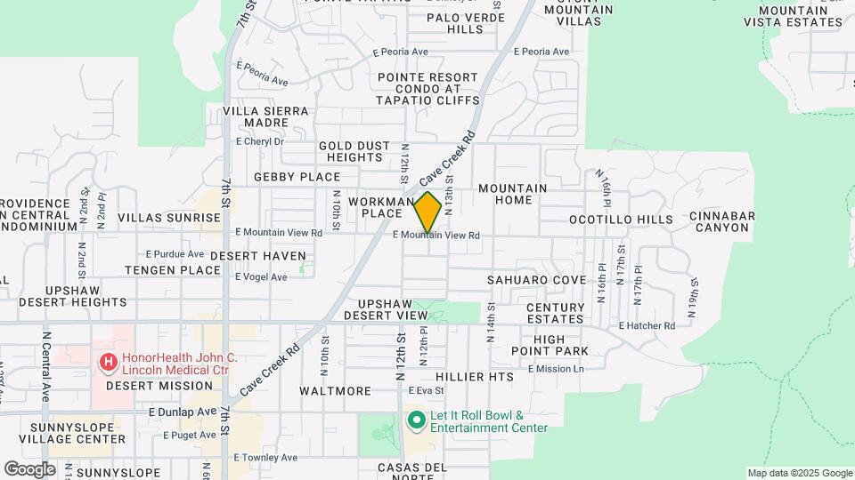 1229 E Mountain View Rd Map and Location Details