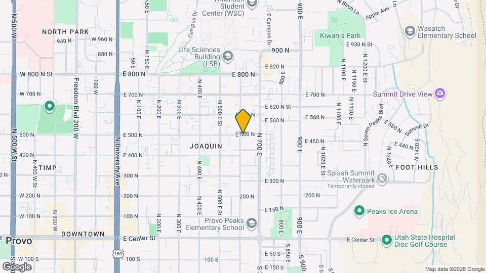 608 E 500 N Map and Location Details