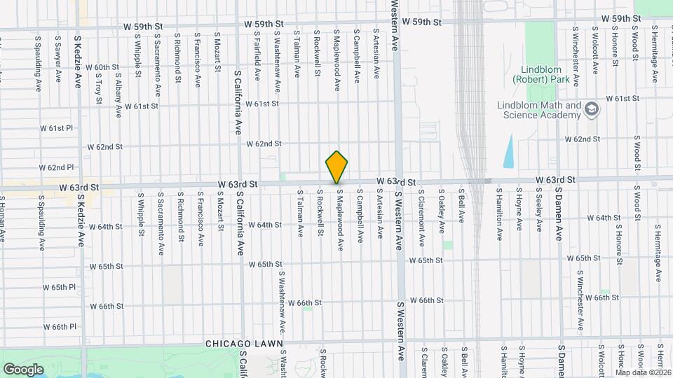2535 W 63rd St Map and Location Details