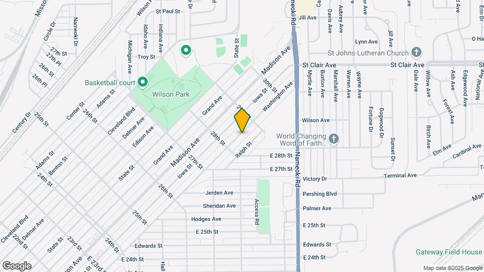 2842 Washington Ave Map and Location Details