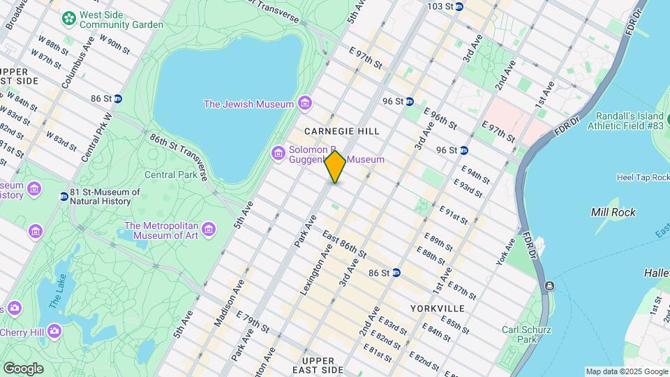 1095 Park Ave Map and Location Details
