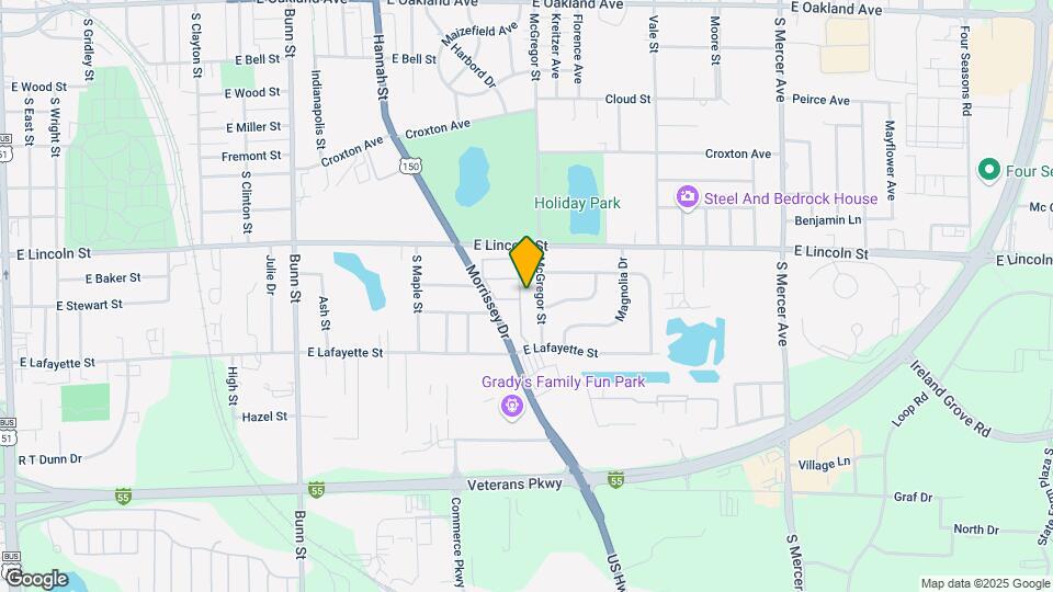 1034 Doral Dr Map and Location Details