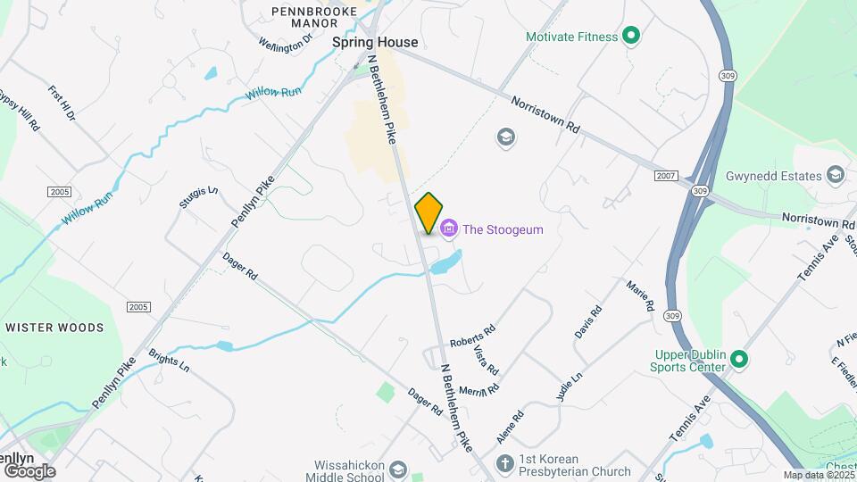 752 N Bethlehem Pike Map and Location Details