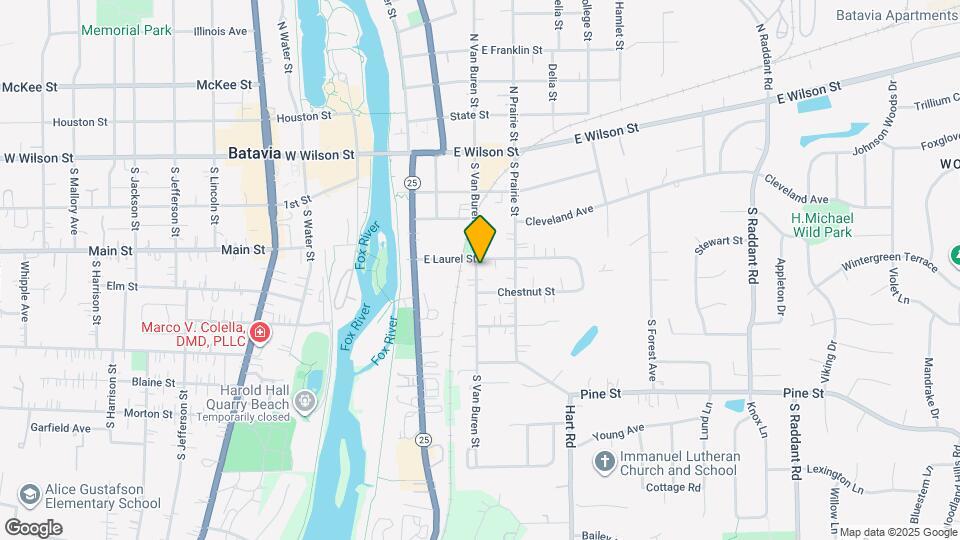 312 S Van Buren St Map and Location Details