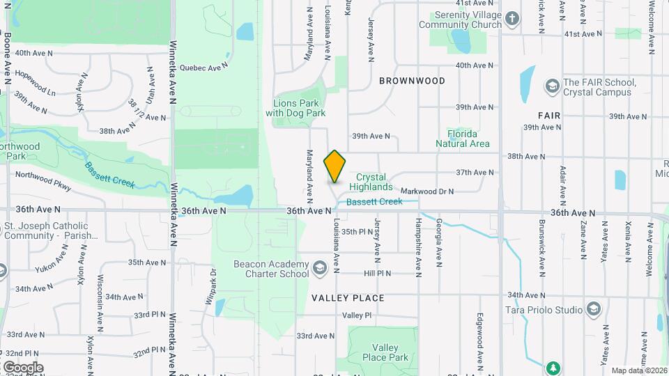 3620-3630 Louisiana Ave N Map and Location Details