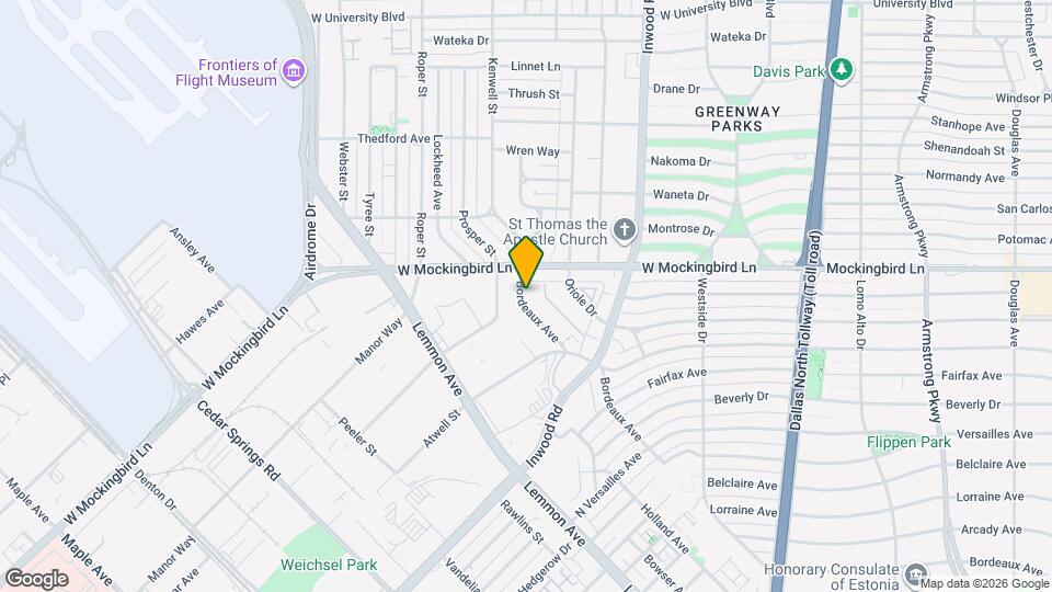 6442 Bordeaux Ave Map and Location Details