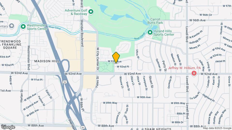 4895 W 92nd Pl Map and Location Details