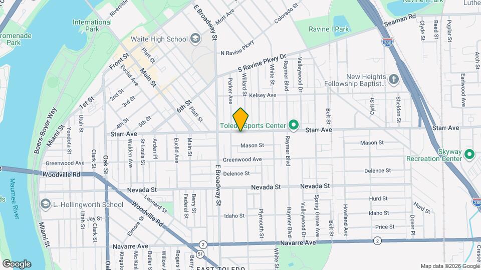 1118 Starr Ave Map and Location Details