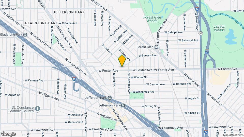 5326 W Foster Ave Map and Location Details