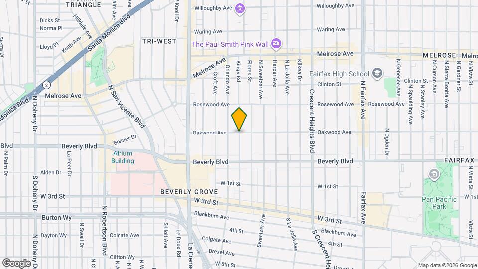 367 N Kings Rd Map and Location Details