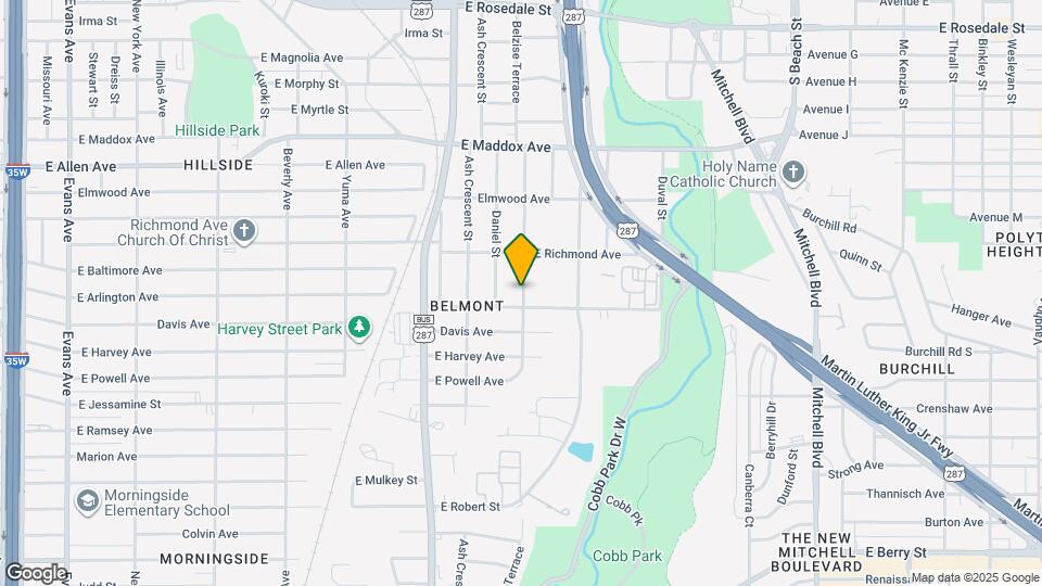 2116 Belzise Terrace Mapa y Detalles de la Ubicación