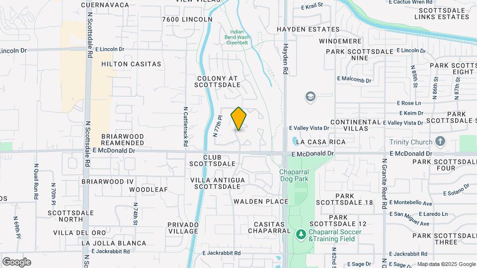 7821 E Valley Vista Dr Mapa y Detalles de la Ubicación