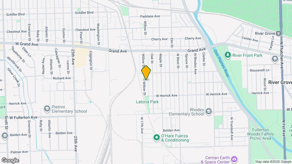2537 Willow St Map and Location Details