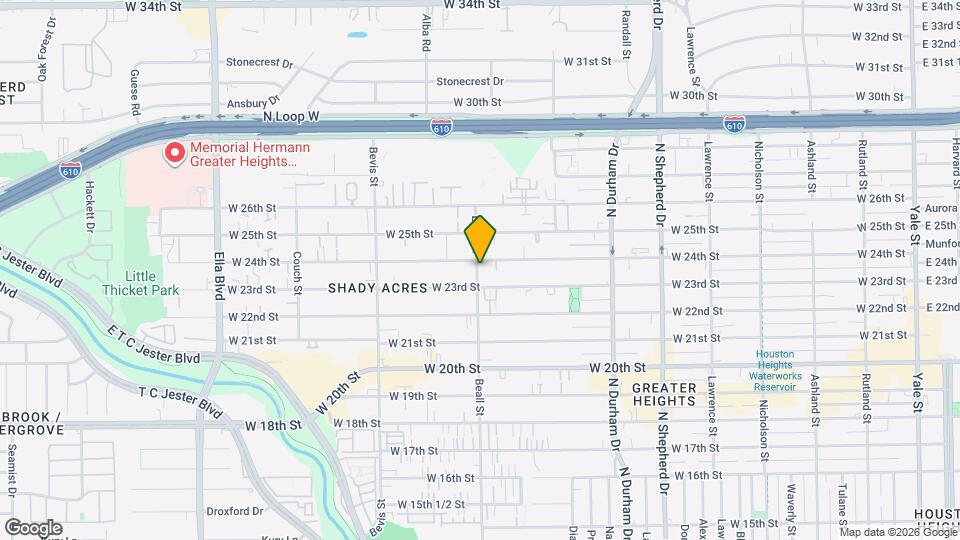 2322 Beall St Map and Location Details